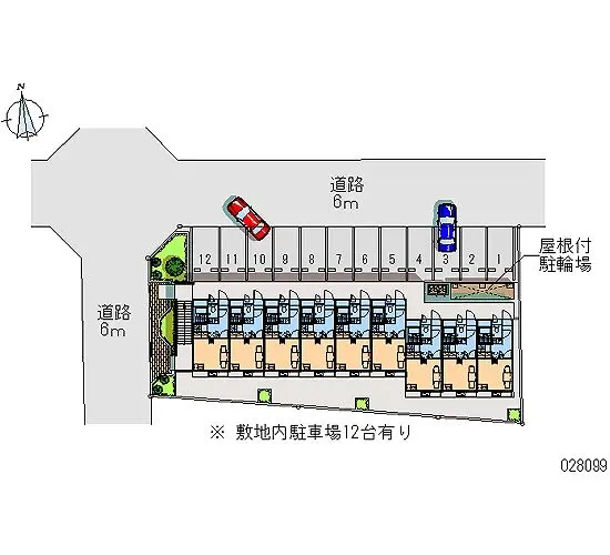 ★手数料０円★熊谷市赤城町　月極駐車場（LP）